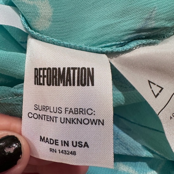 Reformation WOMENS size 0 Blue rompers Chic and Versatile - Picture 14 of 15